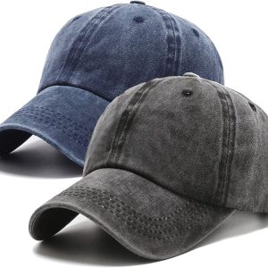 Vintage Washed Distressed Baseball Cap for Men and Women