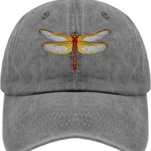 Vintage Dragonfly Printed Baseball Cap